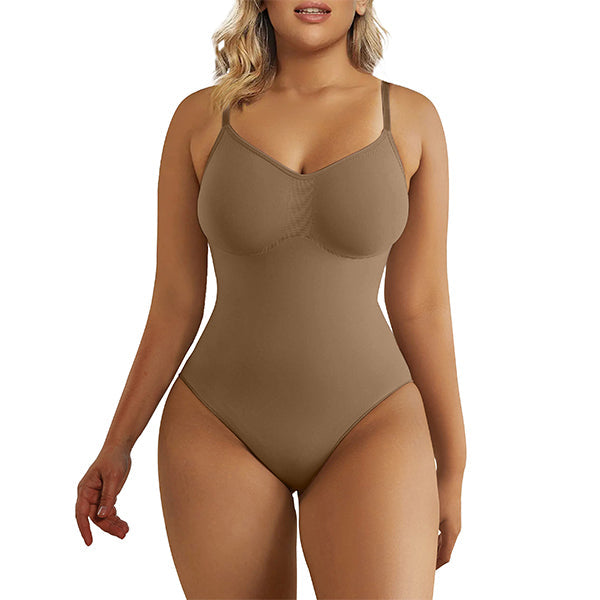 SHAPERX Tummy Control Shapewear Adjustable Straps Seamless Thong Body Shaper SHAPERX