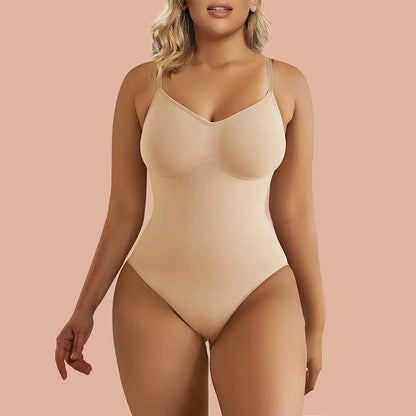 SHAPERX Tummy Control Shapewear Adjustable Straps Seamless Thong Body Shaper SHAPERX