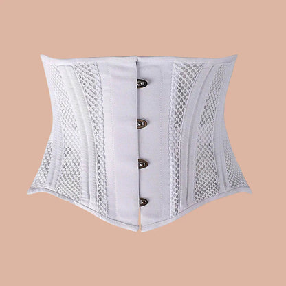 SHAPERX Women's Short Torso Mesh Corset SHAPERX