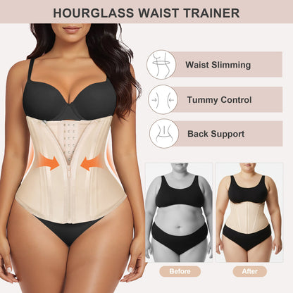 SHAPD® Waist Trainer Corset for Workout & Hourglass Shaping