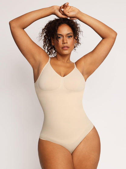 Beige shapewear bodysuit by Popilush® for a confident look