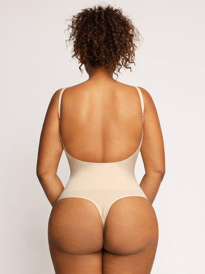 Popilush® shapewear bodysuit with low back and butt-lifting, ideal for comfort and style.