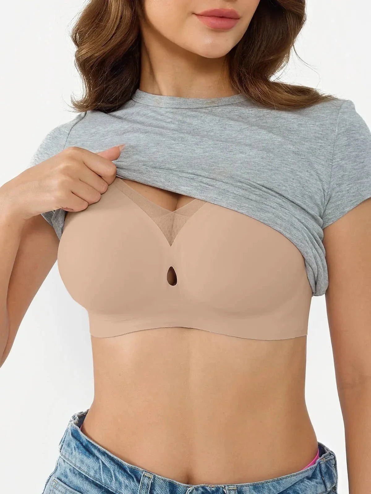Popilush® Seamless Breathable Contour Bra