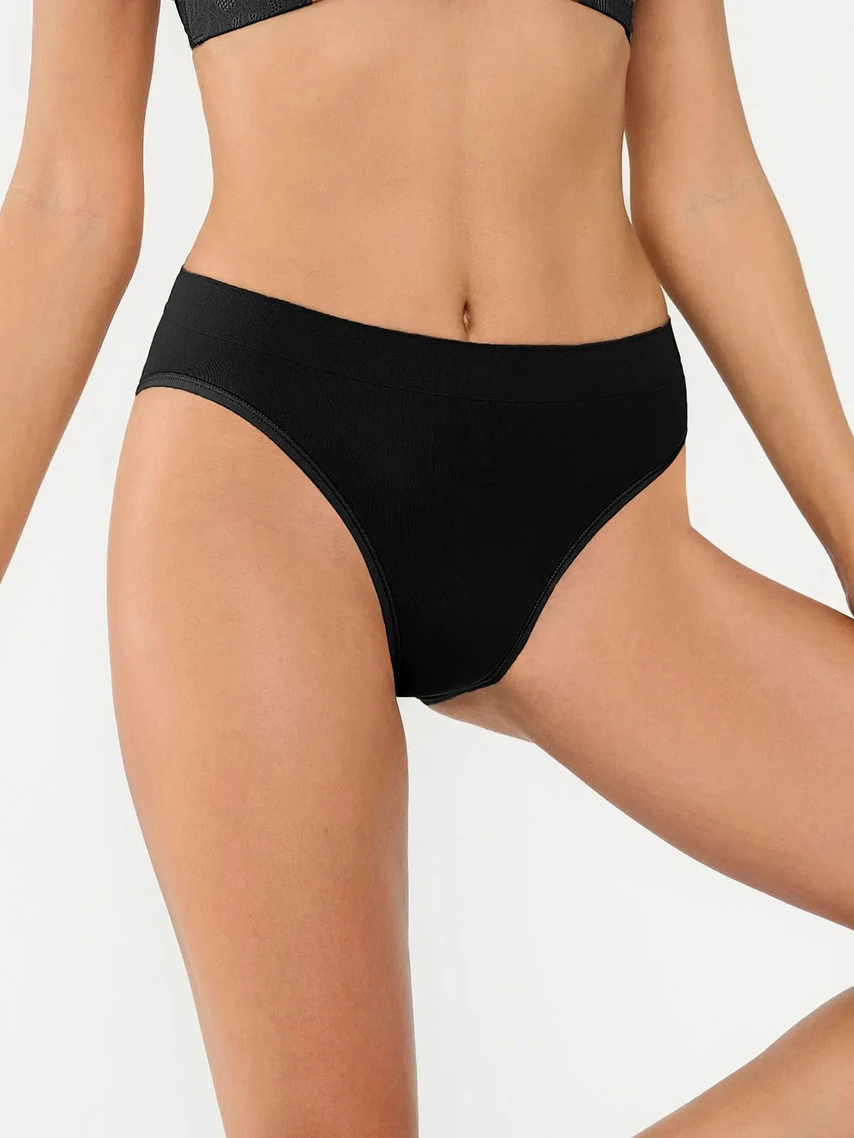 Popilush® Seamless Ribbed-Waist Brief